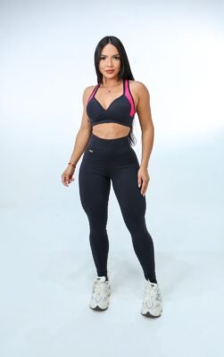 Calça Legging Poliamida Premium Zero Transparência – Cintura Alta Fitness (Veste 36 ao 46)