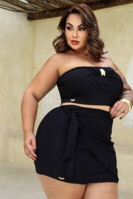 Conjunto Plus Size Lara com Amarração GG/EXG